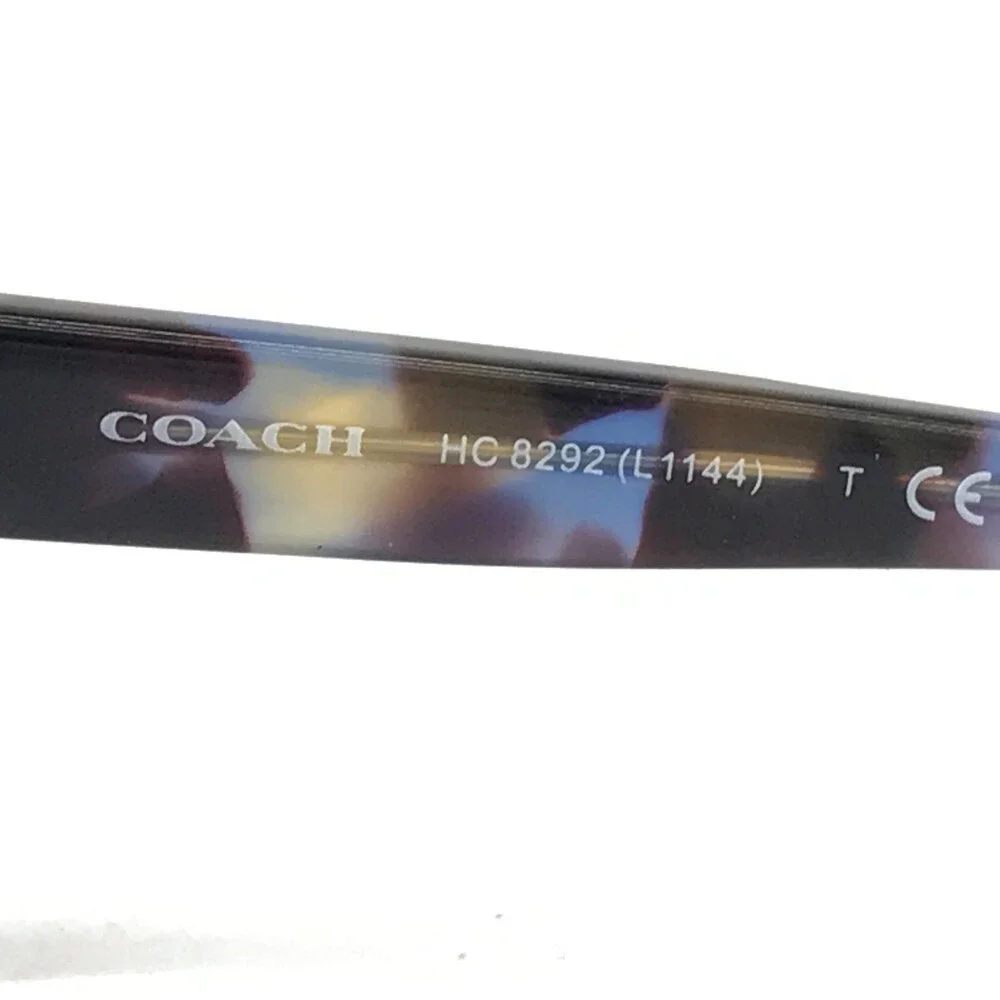 Coach Sunglasses HC8292 L1144 56138G Blue Tortoise Frames with Gray Lenses - Picture 11 of 12